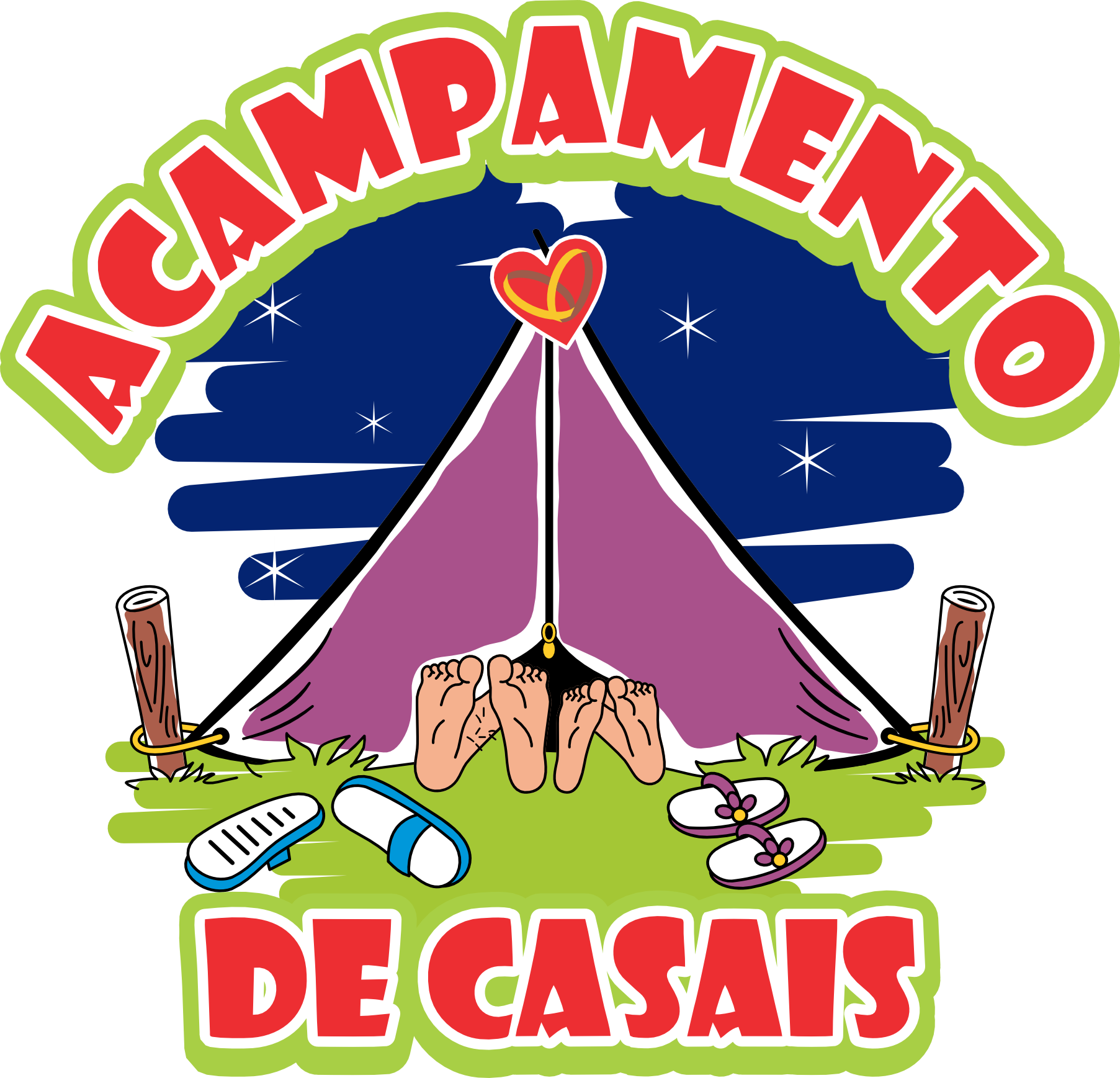 Logotipo Acampamento de Casais
